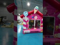 EN14960 Komercyjny podmuchowy dom odbicia z cukierkami z motywem PVC 3x3m podmuchowy zamek skaczący
