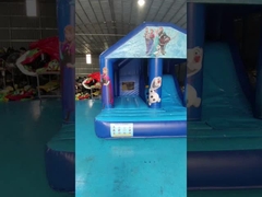 Lodowa księżniczka tematyczna komercyjna puchniaca kombinacja księżniczka zamek Bouncy 3.6x3x3m