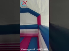 Cyfrowe drukowanie puchane kombiny kolorowy jednorożec Odbiór dom skakanie zamki z silde