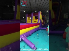 Pvc Tarpaulin Nawierzchnia przeszkód na powietrze Wnętrze na zewnątrz Wesoły ogród biegać Sport dla malucha