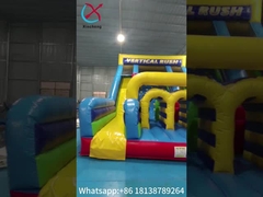 UL Listed Commercial Inflatable Water Slides Vertical Rush Inflatable Obstacle Slide Logo dostosowane