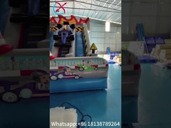 Druk cyfrowy ognioodporny handlowy podmuchany zjeżdżalnik otwarty koło wyścigowe samochód podmuchany zjeżdżalnik Porter