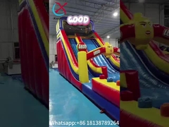 Tarpaulin Giant Inflatable Dry Slide Inflatable Castle LEGO dla dzieci i dorosłych