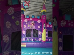 Komercyjny Nowy Design Zamek Napływalny Disney Princess Cartoon Napływalny dom z zjeżdżalnią