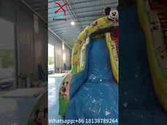Komercyjny zewnętrzny podmuchowy suchoślizg zamek Disney Mickey Mouse Partia kreskówkowa podmuchowy suchoślizg
