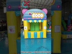Komercyjny Kiosk Biletowy Napływalny Plac zabaw Napływalny Bilety Sprzedaż namiotów Znaki reklamowe
