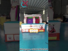 Komercyjny 0,55 Pvc Cyfrowy Druk Nadmuchowy Suchy Slide Mickey Mouse Karykatury Zamek Nadmuchowy