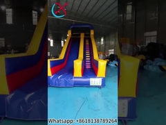 Komercyjny 0,55 mm pvc Tarpaulin Gigant Inflatable Slides Outdoor Inflatable Water Slides Zamek