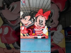 Nadmuchany Mysz Mickey i Minnie Wyskakujący Dom z Kombo Slide