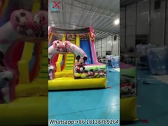 Wynurzalny zjeżdżalnik Mickey i Minnie Wynurzalny podwójny zjeżdżalnik Suchy zamek
