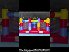 LEGO Bloków Splicing Nadmuchany dom z kombo slajdów dla dzieci