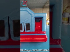 Producent Niestandardowe kolorowe splicing Płynny elastyczny dom trampolin