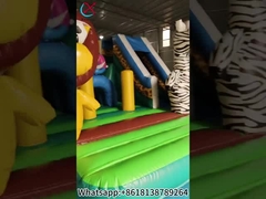 Fabryczne zamki podskakujące w pomieszczeniach wewnętrznych i zewnętrznych z motywem leśnych zwierząt