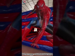 Wzmocniony Spiderman Odbiór dom z zjeżdżalnia Kombo Zamek na powietrze