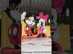 Mickey i Minnie Puchny dom z zjeżdżalnikami