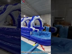 Wydmuchiwany zjeżdżalnik Wodny podwójny zjeżdżalnik