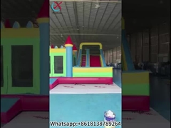 Dmuchany Zamek ze Zjeżdżalnią Duży Nadmuchiwany Zamek Combo