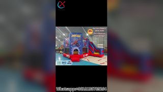 Zabawna impreza ze zjeżdżalnią SpiderMan Bounce House!