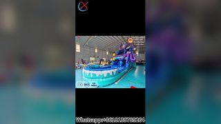 Nadmuchiwana zjeżdżalnia wodna Octopus na letnią zabawę