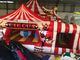 Duże nadmuchiwane zabawne miasto śliczny klaun cyrkowy skaczący dom dla malucha