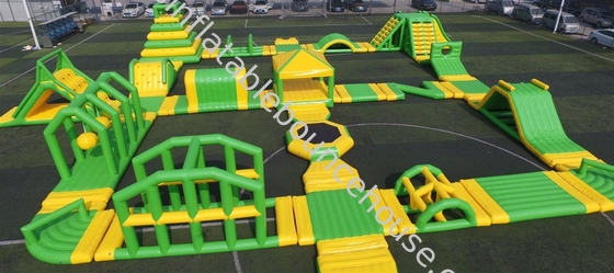 Nadmuchiwany Park Wodny Park Wodny Żółty i Zielony Olbrzym Dla Dorosłych