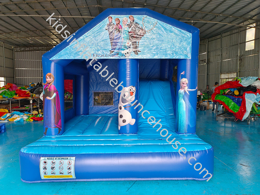 Lodowa księżniczka tematyczna komercyjna puchniaca kombinacja księżniczka zamek Bouncy 3.6x3x3m