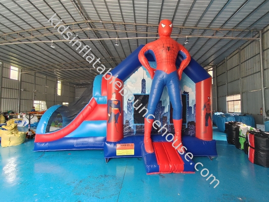 Wytwarzanie Bouncy Castler Inflatable Bouncer Combo With Slide SpidermMan Castle