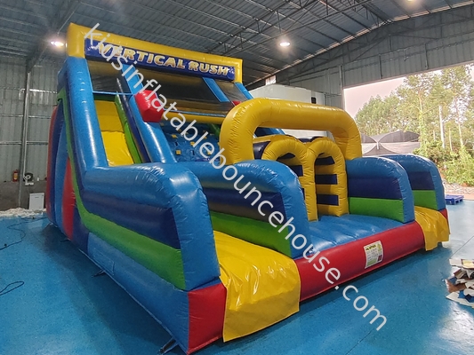 UL Listed Commercial Inflatable Water Slides Vertical Rush Inflatable Obstacle Slide Logo dostosowane