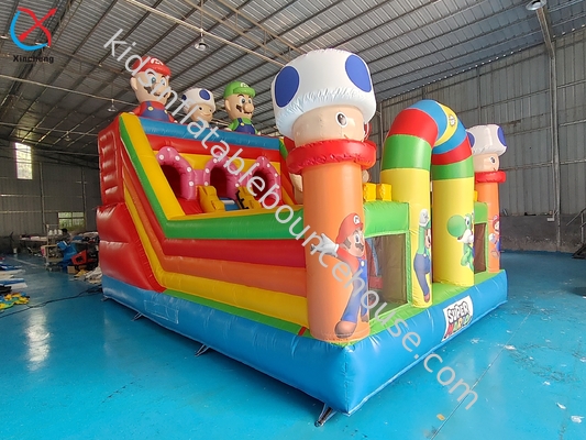 Zindywidualizowane podmuchane zjeżdżalniki Plac zabaw Super Mario Park Podmuchany domek