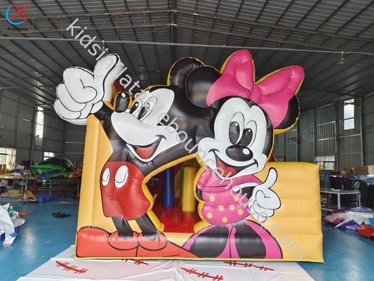 Komercyjny Mickey i Minnie Płynny dom z zjeżdżalnikami