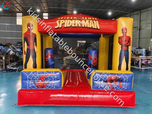 Nowy projekt podmuchowy dom odbicia Spiderman bohater kreskówki podmuchowy trampolin skakanie dom zamek dla dzieci