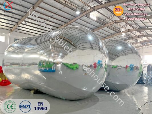 Producent Giant Silver Inflatable Mirror Ball Błyszczący Nadmuchiwany Balon Lustrzany
